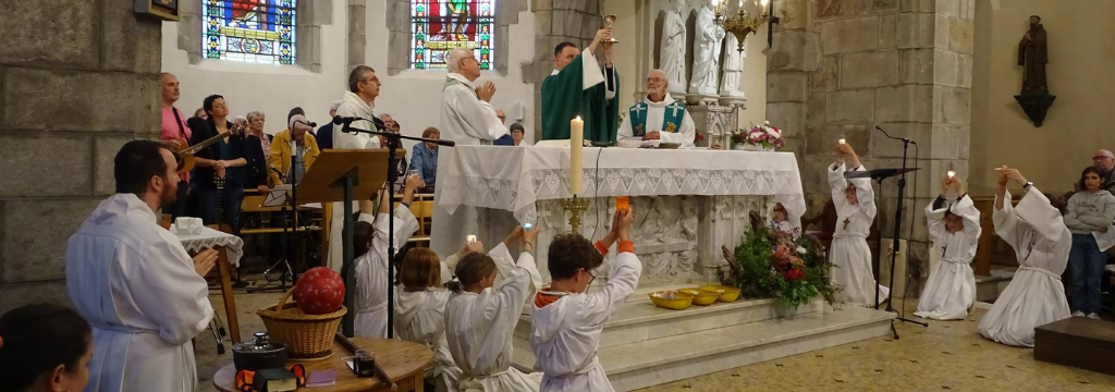 Saint-Marcellin-en-Pilat : messe d'action de grâces pour les P. Emmanuel Rochigneux et Jo Epalle