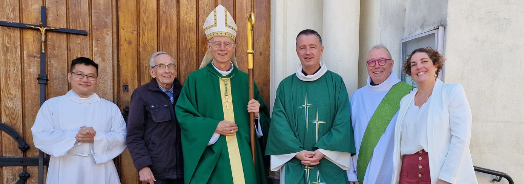 Saint-Vincent-en-Lignon : accueil de notre nouveau curé, le P. Emmanuel Rochigneux