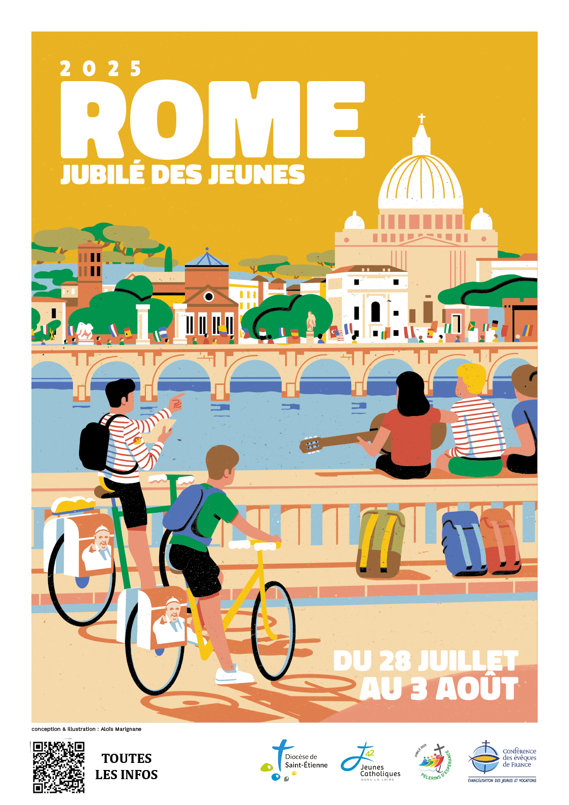 Jubilé des Jeunes à Rome 2025 - PÉLERINS D'ESPÉRANCE