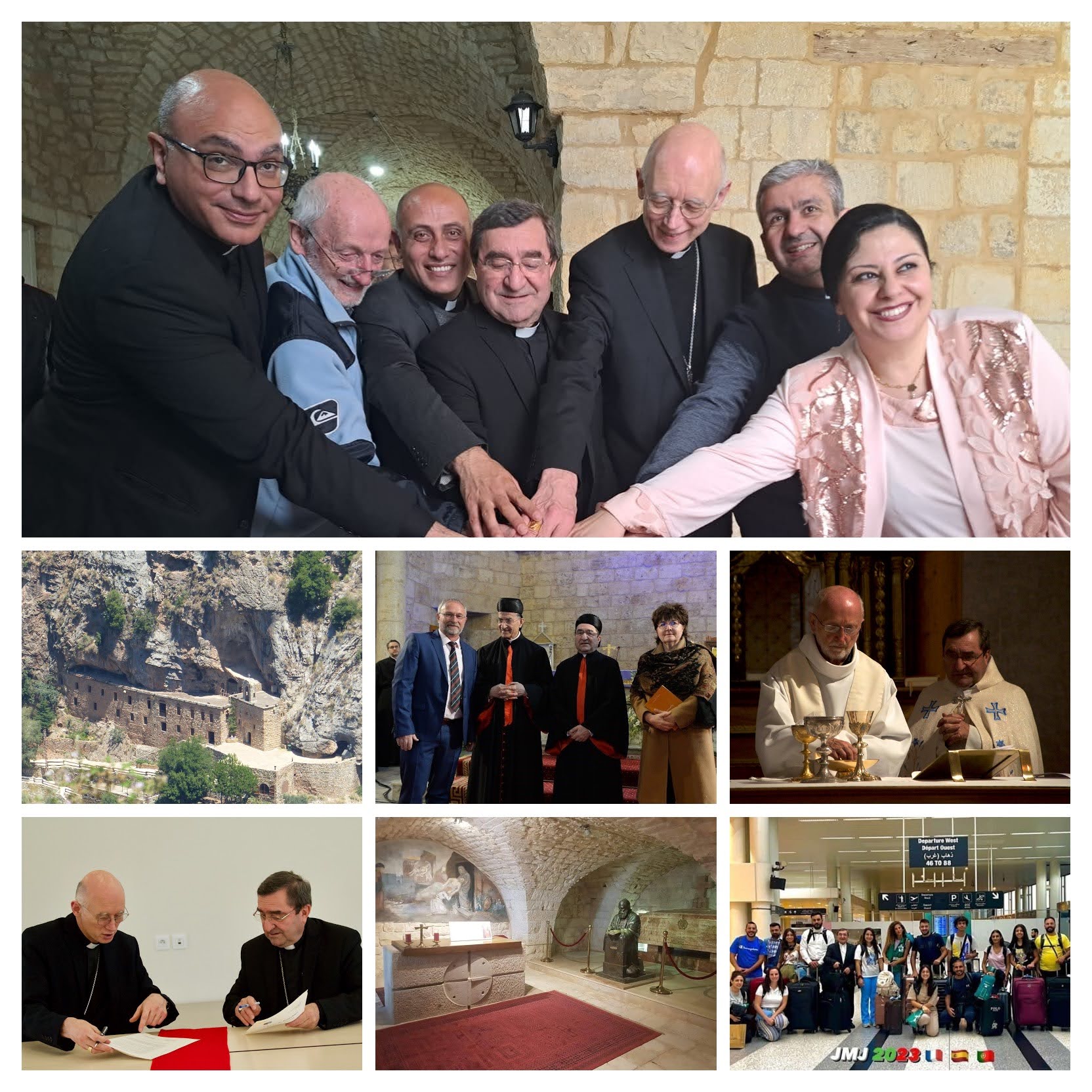 2017 - Liban - Prêtres - photos ChD - 0406 - Monastère-COLLAGE